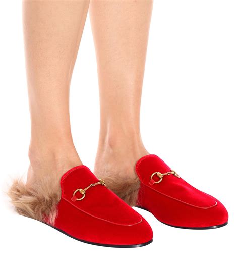 gucci slippers fur price|fluffy gucci slippers.